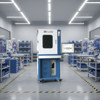 Machine de marquage laser à diode à refroidissement par air 3W/5W/10W, personnalisée, fournie directement par l'usine, nouvelle génération verte/UV, compatible DXF/AI, prix abordable