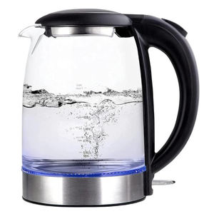 Bouilloire électrique en verre transparent pour thé et café, chauffe-eau avec arrêt automatique - Product Image 1