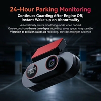 Cámara para Coche con Pantalla IPS de 1.97 Pulgadas, Lente Única 1080P, WiFi, Compatible con Sensor de Gravedad, Monitoreo de Estacionamiento y Aplicación Móvil