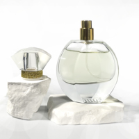 Bouteille de parfum de luxe transparente conteneur cosmétique 30ml 50ml 100ml atomiseur de pulvérisation bouteille de parfum vide