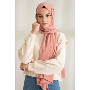 Medina Silk Scarf Soft Rose <b>Pink</b> 100% Satin <b>Fabric</b> Women Breathable Modest Dress Accessory - Product Image 2