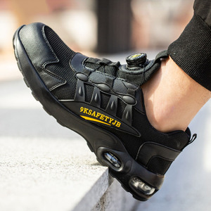 Scarpe da costruzione antiscivolo a prova di pugnalata da esterno con testa in acciaio scarpe di sicurezza comode da uomo resistenti all'usura - Product Image 3