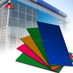 Alumitmes 4Mm Pvdf Of Fove Acp Sheet Buitenwandbekleding Panelen Acm Sheet Sandwichpaneel Prijs Aluminium Composiet Paneel