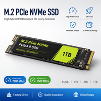 Nandstor Factory OEM M.2 NVMe SSD 256GB 512GB 1TB PCIe 3.0 3500MB/s Disque SSD interne rapide pour mise à niveau de PC de bureau et ordinateur portable