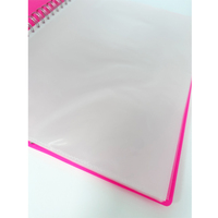 Fournitures de papeterie A4 PP couverture 20 feuilles affichage livre affichage Clearbook Transparent protecteur clair Document dossier