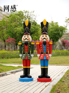 Soldat <span class=keywords><strong>Casse</strong></span>-Noisette en Résine de 180 cm Décoration de Noël / <span class=keywords><strong>Casse</strong></span>-Noisette Européen Statue d'<span class=keywords><strong>Histoire</strong></span> / Artisanat Statue de <span class=keywords><strong>Casse</strong></span>-Noisette de 2 m - Product Image 3