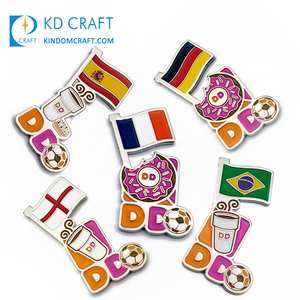 Personalized <strong>Custom</strong> logo World Sport Football Soccer Magnetic Lapel <strong>Pin</strong> <strong>Badge</strong> Metal Country <strong>Flag</strong> Magnet Enamel <strong>Pin</strong> - Product Image 3