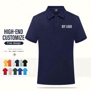 Super Quality Cotton Heavy Gsm Men's Polo Shirts Short <b>Sleeve</b> Unisex Polo T Shirts for Uniform - Product Image 3