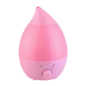 Led Water Droplet Humidifier 2.5L 4L With Essential Oil Diffuser For Bedroom Quiet Atomizer Usb Power White - Product Image 3