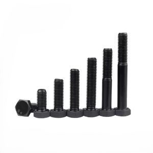 <span class=keywords><strong>Bulloni</strong></span> Esagonali in Acciaio Din933 Din931 di Alta Qualità, Grado 8.8, Misura <span class=keywords><strong>M10</strong></span>, Neri Ossidati, Alta Resistenza per Vari Usi - Product Image 2