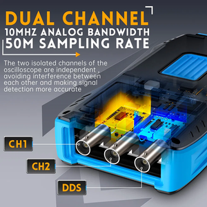 มัลติมิเตอร์ 3-in-1 รุ่น 2C23T พร้อมออสซิลโลสโคปและเครื่องกำเนิดสัญญาณ 19999 ค่า 0-50KHz หน้าจอสี TFT 2.8 นิ้ว สำหรับงานซ่อมและตรวจสอบอุปกรณ์อิเล็กทรอนิกส์ - Product Image 5