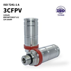 Prêt à être expédié, coupleur rapide <span class=keywords><strong>hydraulique</strong></span> femelle 3CFPV pour pièces de tracteur, compatible avec AL166181 AL200979 RE255758 - Product Image 1