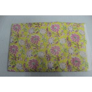 Proveedores de Tela Étnica Jaipuri Estampada a Mano, Tela 100% Algodón, Tela Suave Natural Estampada a Mano por Metro - Product Image 5