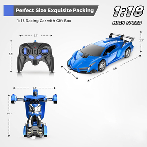 Coche Robot Eléctrico 2 en 1 Deformable con Control Remoto, Luces y Material Plástico, Regalo para Niños, Precio Bajo - Product Image 5