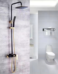 Système de <span class=keywords><strong>douche</strong></span> mural moderne en laiton YF OEM avec barre coulissante réglable, douchette à main et mitigeur - Product Image 2