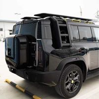 Pour JETOUR T2 accessoires TRAVELER ÉCHELLE PLIANTE 2023 nouveau Design 4x4 hors route en aluminium pliable toit échelle latérale