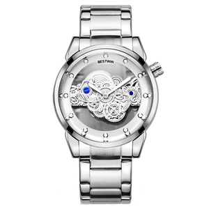 BESTWIN Men's Business Personality Quartz Watch Through the Bottom Steel Belt Luminous <b>Perspective</b> Watch Trend Watch Relojes - Product Image 6