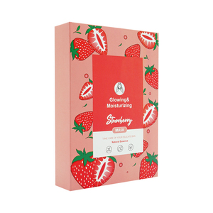 Masque de plantes pures à la fraise anglaise 10 pièces éclaircir rajeunir translucide hydrater terne rester debout tard peau mate - Product Image 5