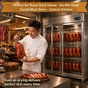 Armoire de séchage pour viande rôtie et saucisses de type <span class=keywords><strong>Siu</strong></span> Mei Char <span class=keywords><strong>Siu</strong></span> (cuisine cantonaise) OEM 800 1200 1600 2000mm 220V 380V - Product Image 1