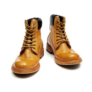 Botas de Tobillo de Cuero Genuino 2025 para Hombre, Lavables, Hechas a Mano con Tecnología Goodyear, Estilo Retro, para Trabajo, con Cordones - Product Image 2