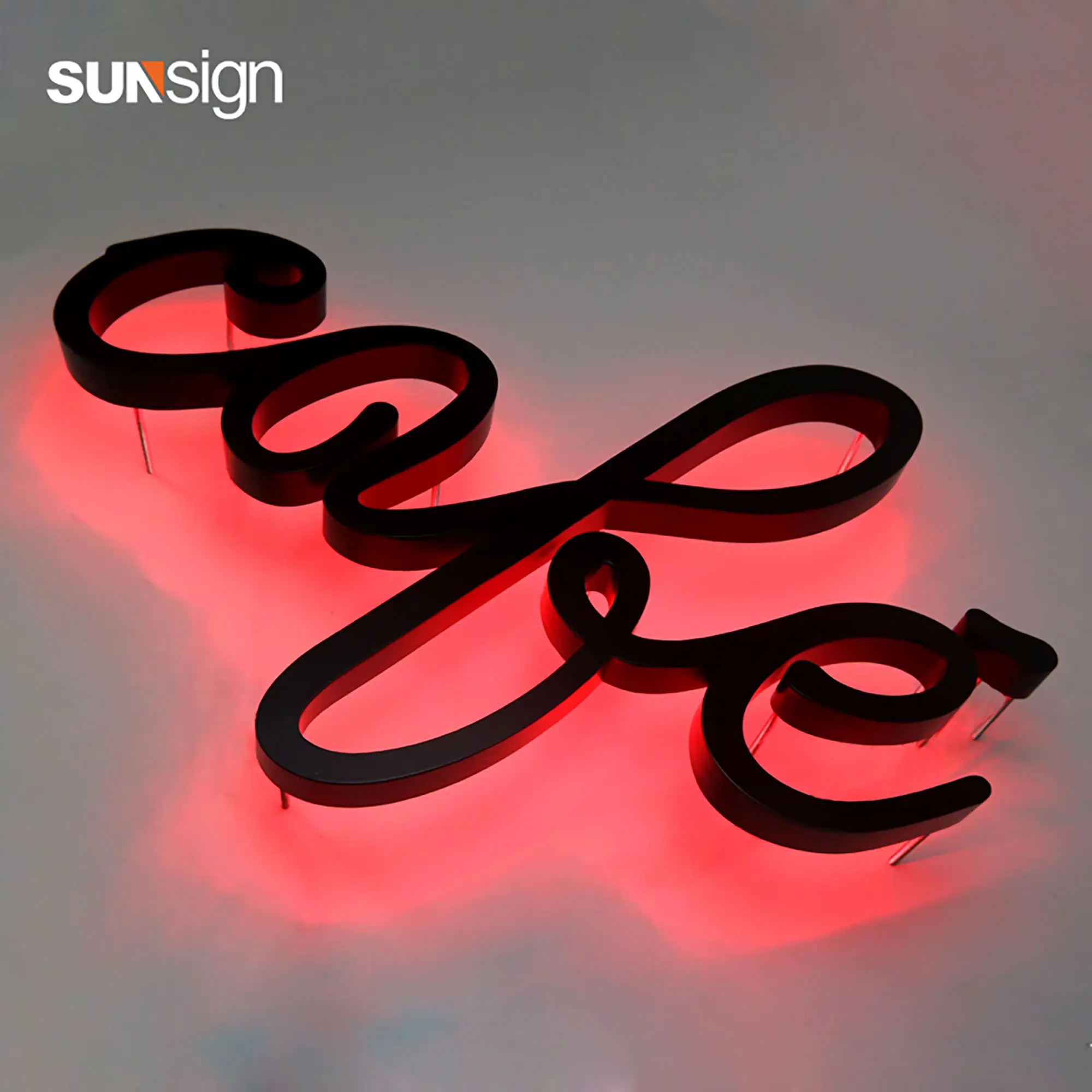 High Quality LED Outdoor Waterproof Acrylic Backlit Letters for Company LOGO Signage Billboard Aluminium Halo Lit Sign