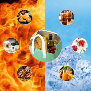 Sac isotherme jetable personnalisé en non-tissé, pliable et recyclable, pour emballage alimentaire à emporter (gâteaux, barbecue, thé au lait) - Product Image 4
