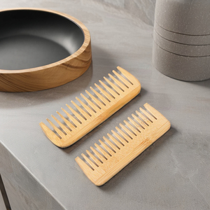 Pettine <span class=keywords><strong>in</strong></span> bambù ecologico personalizzabile con logo, tascabile, a denti larghi, <span class=keywords><strong>in</strong></span> <span class=keywords><strong>legno</strong></span> di bambù, di tendenza - Product Image 1
