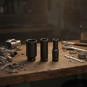 Jeu de clés à douille Fervi Impact, entraînement 1/2 pouce, 6 points, métrique, kit d'outils robustes - Product Image 3