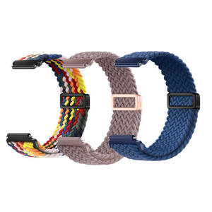 <b>Braided</b> Nylon Watch Straps with Adjustable Buckle for Samsung Huawei Woven Sport Loop for Men and Women 22mm Watch Band - Product Image 3