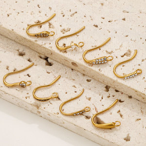 Fish Hook Earring <b>Wires</b> | 18K PVD Gold Plated Stainless Steel Ear Hooks with Loop for DIY Dangle Earrings Jewelry Making Finding - Product Image 4