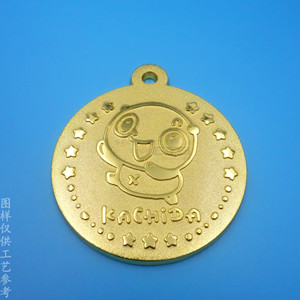 Gold Plated Alloy Medal With Cartoon Design For Children Honor Plaque Geometric Shape Durable Gift - Product Image 4