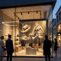 Holographischer Transparenter LED-Bildschirm Beidseitiger LED-Display für Schaufenster 80% Durchsichtig Hängende Indoor-Anzeige