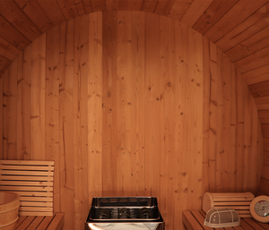 Sauna de Barril de Cedro Rojo Canadiense Caisheng 2026, Superventas, para 4 Personas con Estufa Eléctrica - Product Image 6