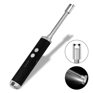 Windproof Arc Pulse Fire Igniter 360 Degree Free Rotation Bbq Stove Lighter Usb Rechargeable Electric Lighter