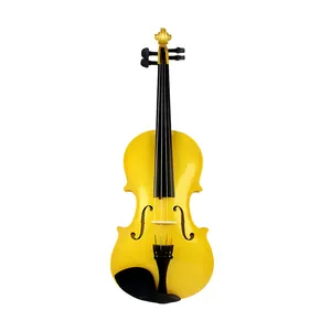 Wholesale Price Master Level Professional Violin High Grade Yellow Handmade Plywood Violin