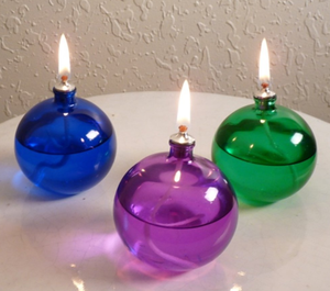 Lampada a Olio Decorativa da Tavolo in Vetro a Forma di Sfera - Product Image 5