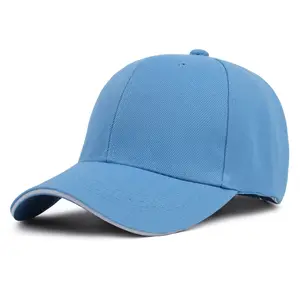 หมวกเบสบอลที่กำหนดเองหมวกกีฬาว่างเปล่า6แผงสีที่แตกต่างกันนิวยอร์กหมวกเบสบอล