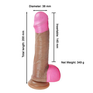 Vibratore a 7 Spinte con Texture Trasparente, Pene Telescopico per Punto G, Vibratore Silenzioso, Dildo Realistico per Donne - Product Image 6