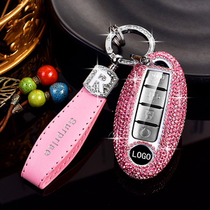 Coque de protection pour clé de voiture Bling pour <span class=keywords><strong>Nissan</strong></span> Cube <span class=keywords><strong>Juke</strong></span> Versa Note x-trail Qashaqai Sunny <span class=keywords><strong>Juke</strong></span> Altima TIIDA Murano <span class=keywords><strong>porte</strong></span>-clés suspendu - Product Image 1