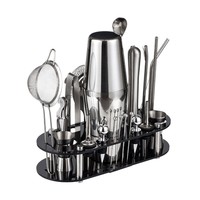 Équipement de barman haut de gamme, ensemble d'outils à cocktails en acier inoxydable, ensemble de shaker à cocktails 750 ml en acier inoxydable