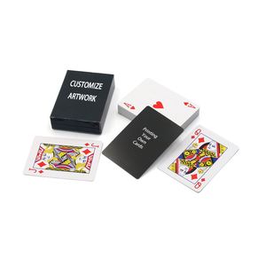 Baraja de Cartas Personalizada con Logotipo, con Cojín de Aire, 300Gsm 310Gsm, Núcleo de Plástico, Papel Negro, Cartas de Juego - Product Image 4