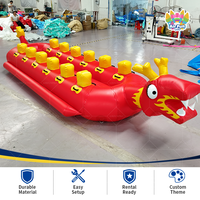 Bateau Dragon Gonflable Personnalisé en PVC Grande Capacité pour Jeu Aquatique Amusant Bateau Banane Gonflable