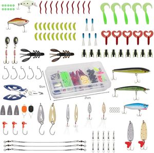 Lot de 120 leurres souples artificiels pour eau salée et eau douce, leurres souples à paillettes pour gros poissons, leurres souples à tête plombée - Product Image 3