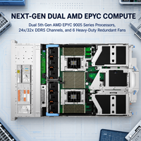Serveur en rack haute performance, puissance de calcul parallèle élevée pour les projets de traitement de données, PowerEdge R7725
