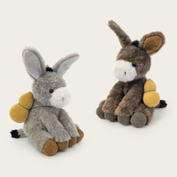 Nouvel Arrivage : Jouet en Peluche âne porte-bonheur, Décoration d'intérieur, Cadeau du Nouvel An, Doux, Deux Couleurs, Adorable âne avec gourde