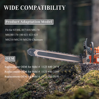 Kit de roulement à aiguilles pour tambour d'embrayage 3/8-7T pour tronçonneuse Stihl 017 018 021 023 025 MS170 MS180 MS210 MS230 MS250 avec E-Clip
