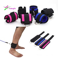 Poignet rembourré en néoprène personnalisé Wraps Cheville D Anneau Sangles pour Gym Fitness Exerciseur