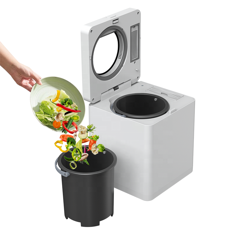 Intelligent Electric 2.5L Automatic Countertop Household Food Waste Composter Stainless Steel Grinding Chamber Carbon Filter