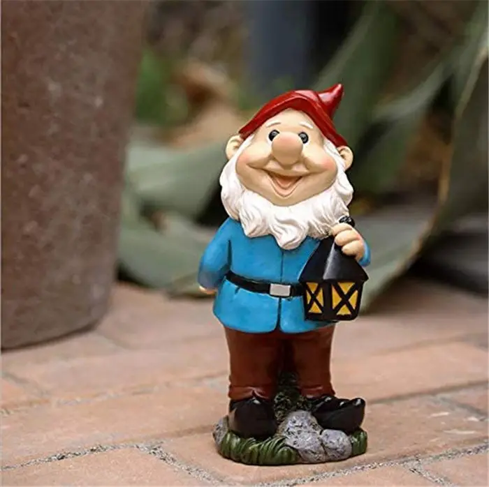 Giardino Gnome Statua In Resina Decorazione In Possesso di Agnello 7.9 "di Altezza