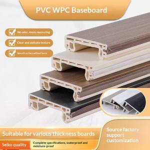 Plinthe WPC 6 cm à fixation par clip, plusieurs couleurs au choix, résistante à l'humidité et à la moisissure, sans clouage, nouveau design moderne et plat - Product Image 4